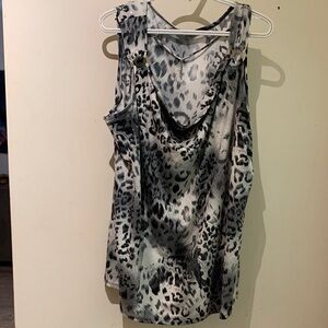 Leopard Print Sleeveless Top